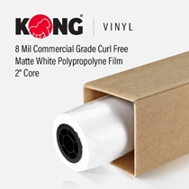 Kong 8 Mil Commercial Grade Matte White Polypropylene Film 24"