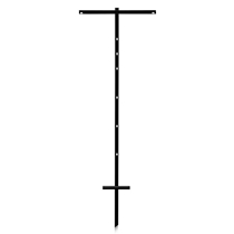 Steel Single Pole T Style Yard Sign Stake