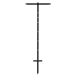 Steel Single Pole T Style Yard Sign Stake