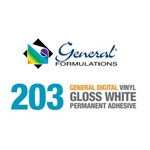 General Formulations - GF 203 3.0 mil Gloss White Vinyl 30" X 50 Yards