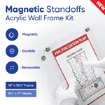 10" x 12.5" Magnetic Standoff Wall Frame Kit 1-99